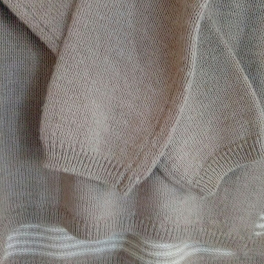 Aqua Blomingdales striped brown Sweater Size S - Picture 5 of 7
